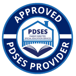 Approved PDSES Provider badge featuring a blue circular design with an open book and house icon in the center.